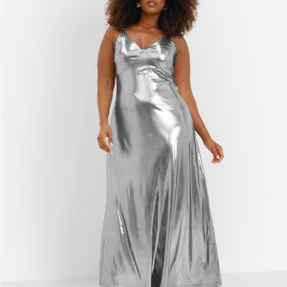 Metallic maxi dress never worn from REBDOLLS